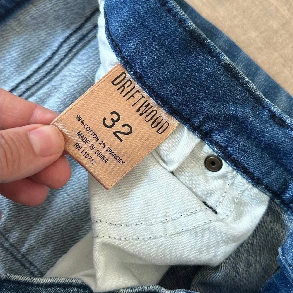 Driftwood Skraight Crop Jeans Sz 32 - Picture 4 of 7